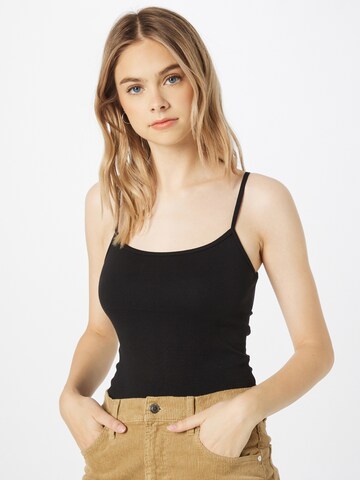 WEEKDAY Top in Black: front