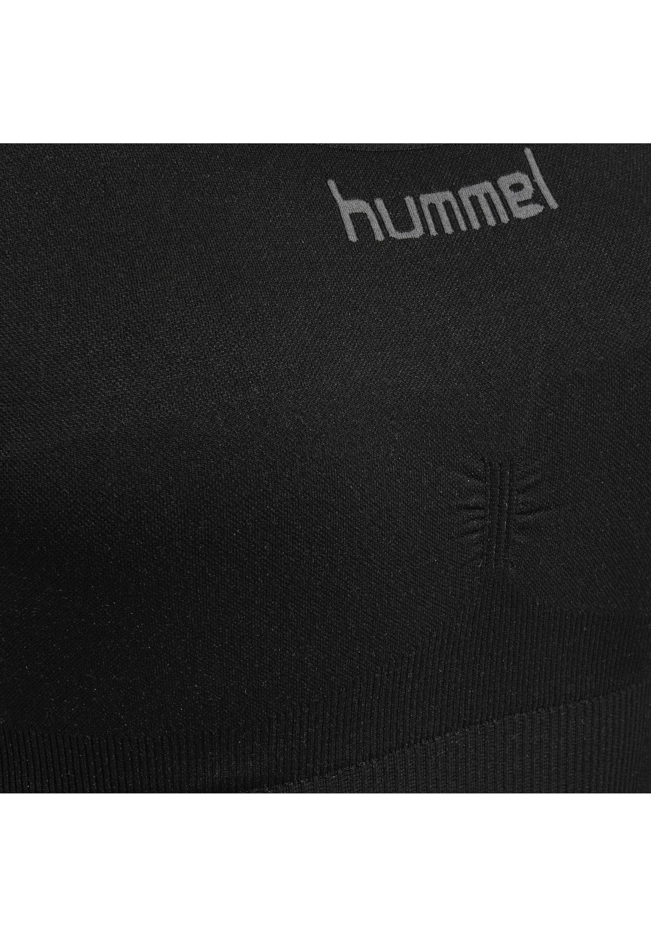 Bustier Soutien-gorge de sport Hummel en noir : devant
