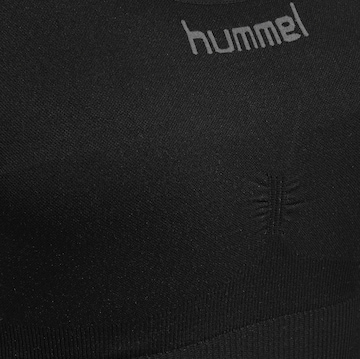 Hummel - Bustier Sujetador deportivo en negro: frente