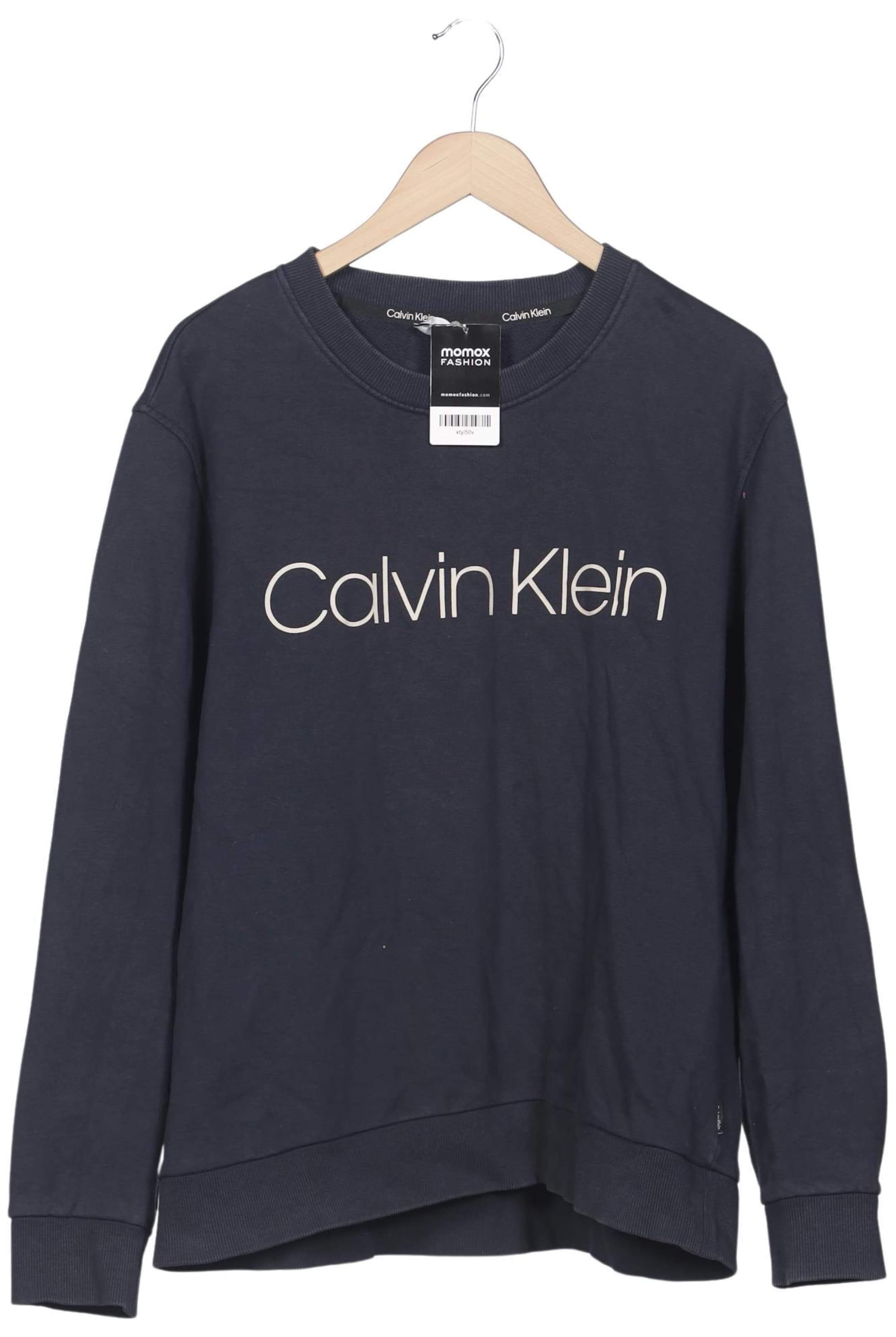 Calvin Klein Sweatshirt & Zip-Up Hoodie in XL in Blue: front