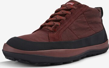 CAMPER Lace-Up Boots in Red: front