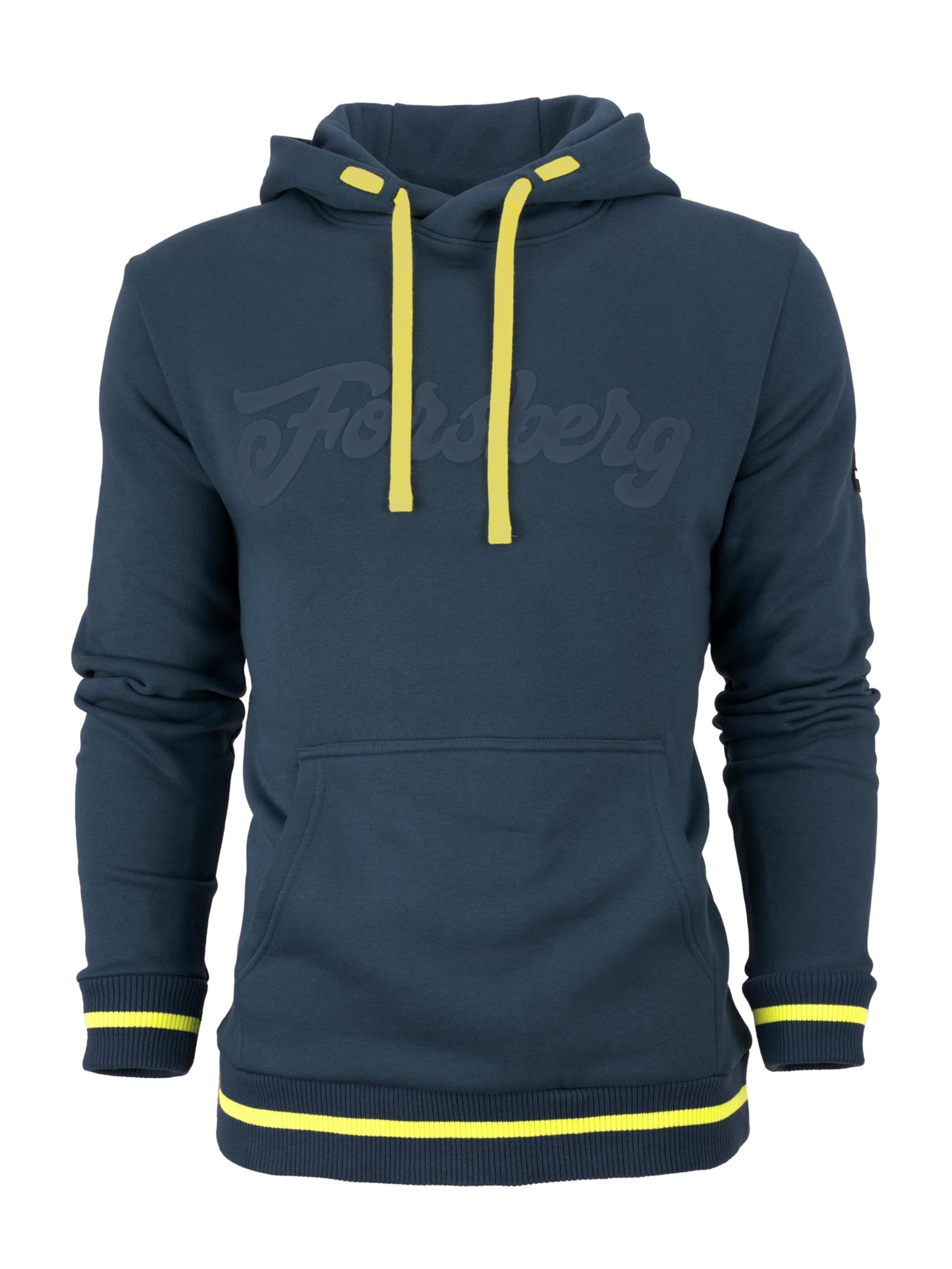 FORSBERG Sweatshirt 'Hoodie mit Vintage Logo' in Blau: Vorderseite