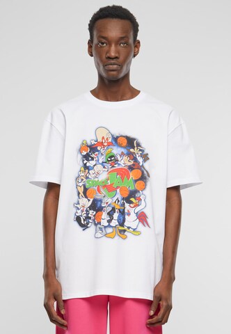 T-Shirt 'Space Jam Teamwork' MT Upscale en blanc : devant