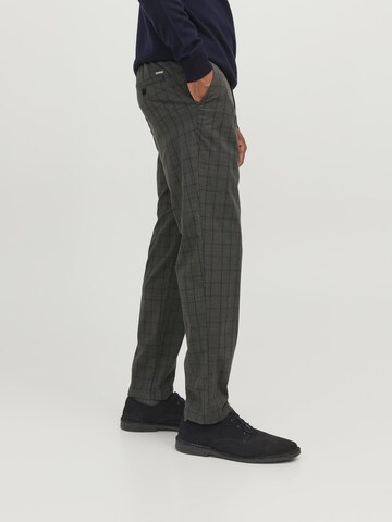 JACK & JONES Regular Pants 'Ollie Benji' in Grey