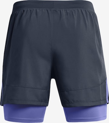UNDER ARMOUR Regular Workout Pants 'LAUNCH' in Blue