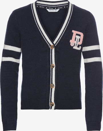 DELMAO Strickjacke in Blau: Vorderseite