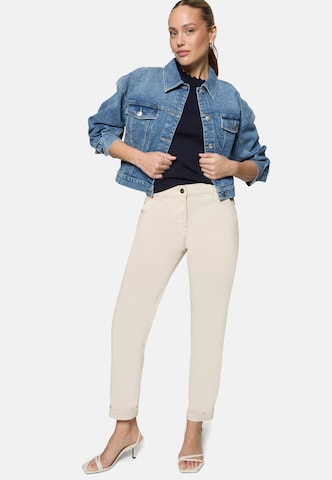 zero Slimfit Broek in Beige