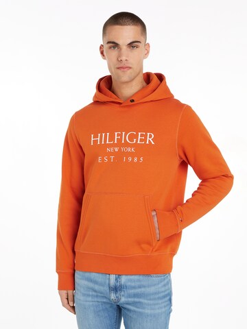 TOMMY HILFIGER Суичър в оранжево: отпред