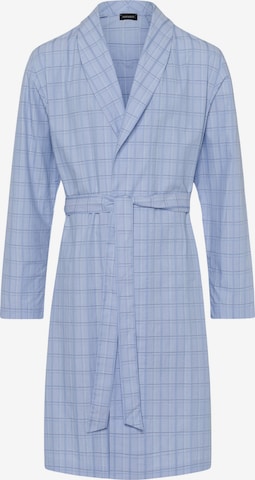 Hanro Long Bathrobe in Blue: front