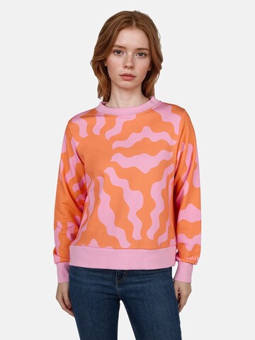 salzhaut Sweatshirt 'Utmessen' in Oranje: voorkant