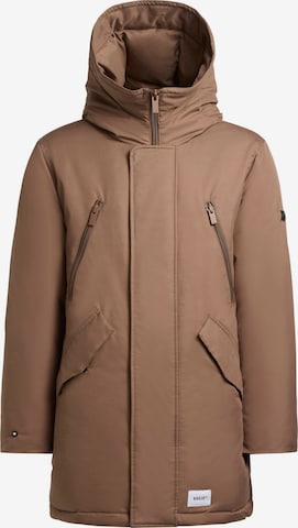Manteau d’hiver 'Nate' khujo en marron : devant