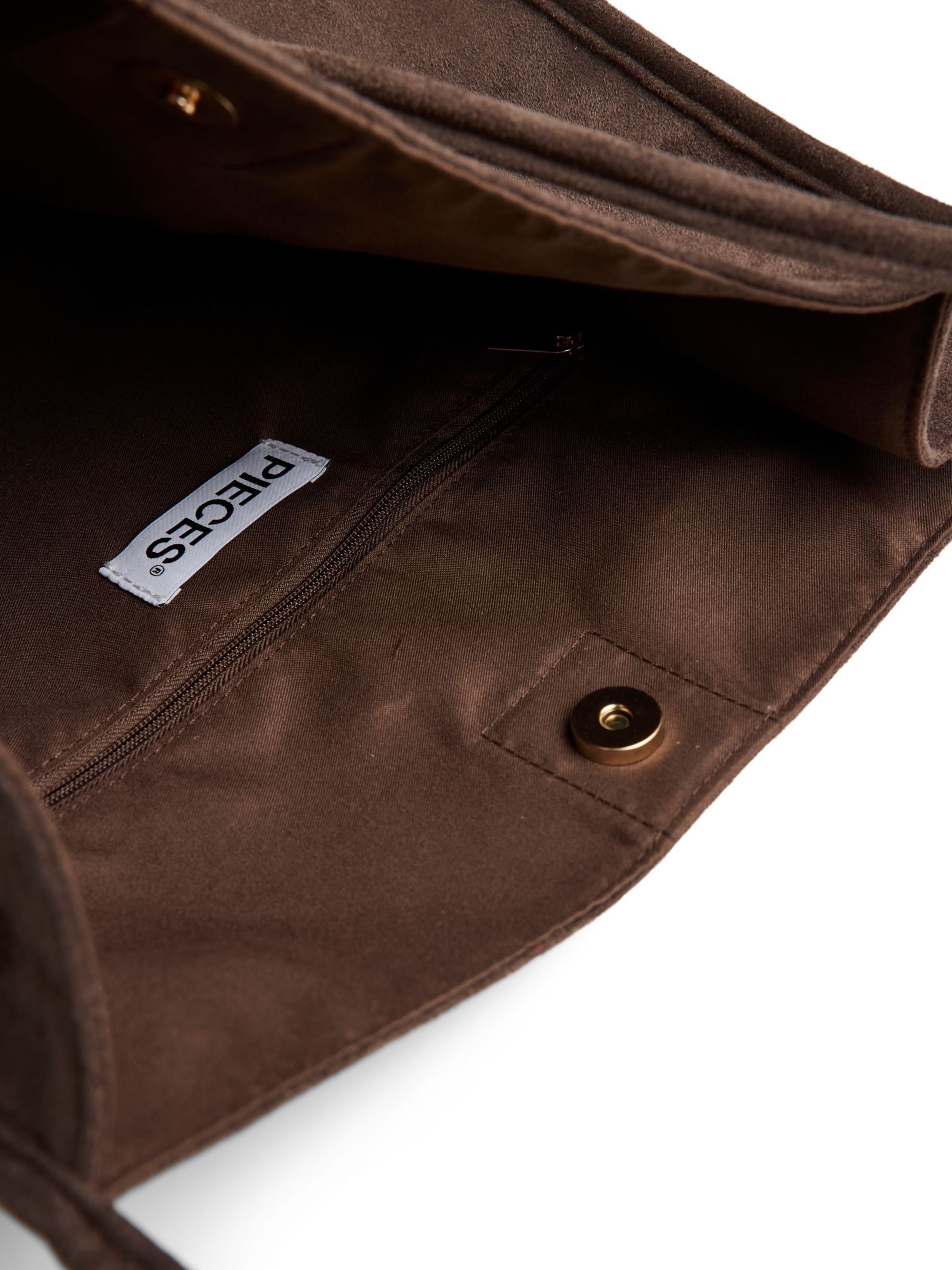 PIECES Handtasche 'ELISA ' in Braun