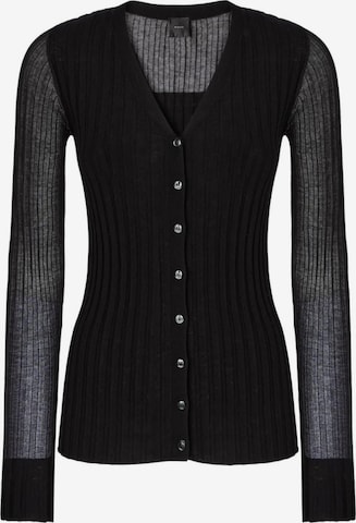 Cardigan 'CALDO CARDIGAN BLEND WS SILK CON TRASPARENZA' PINKO en noir : devant