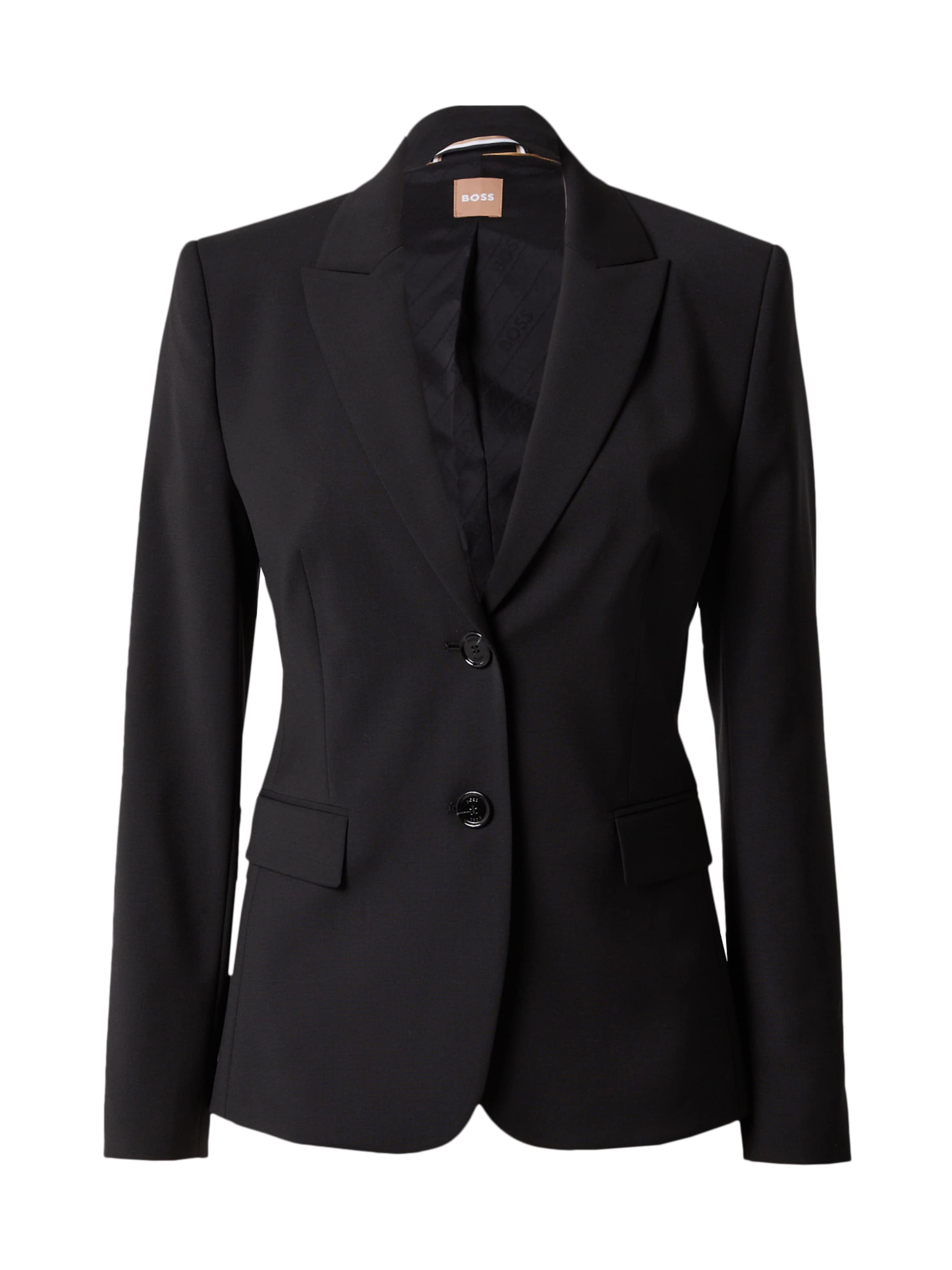 Blazer &#x27;Juleah&#x27; di BOSS in nero: frontale