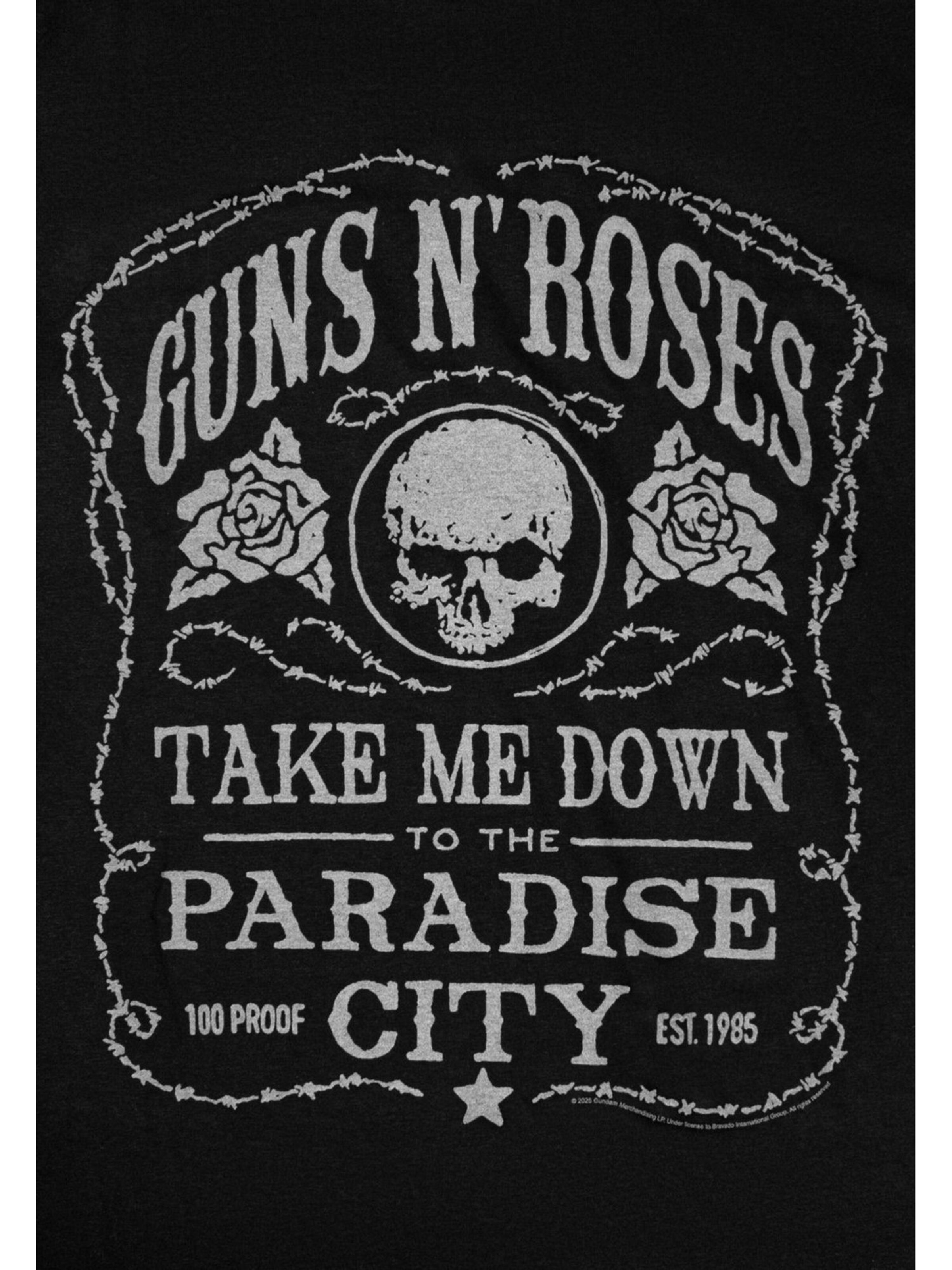 Maglietta 'Guns N´Roses Paradise City T-Shirt' di GUNS N' ROSES in nero