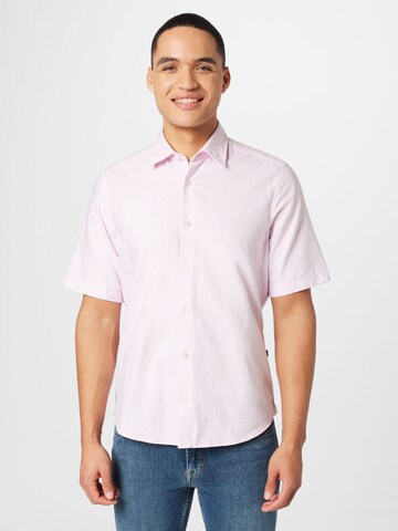 BOSS Orange Regular fit Button Up Shirt 'Rash' in Pink: front