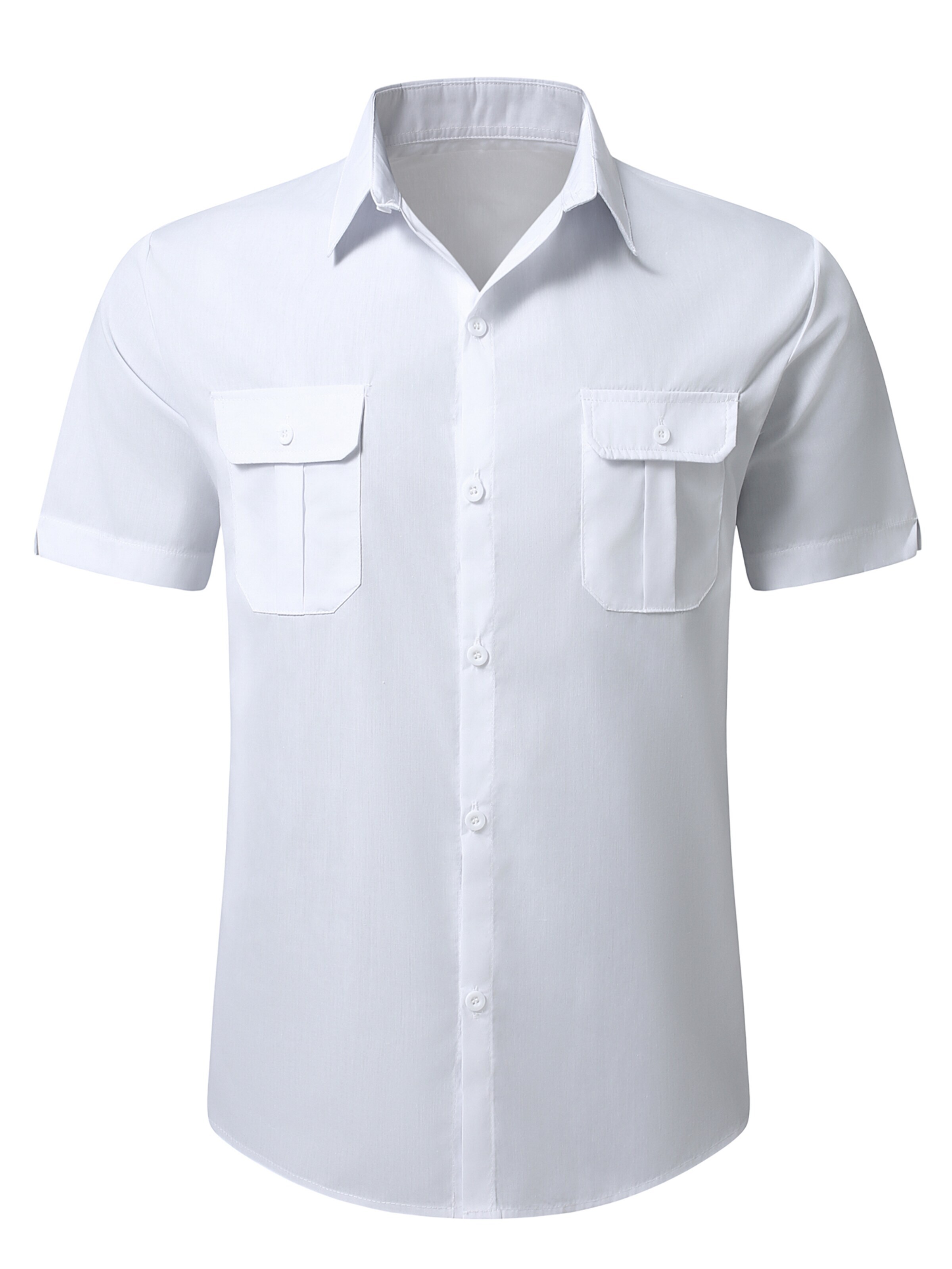 YOUTHUP Comfort fit Button Up Shirt 'Berchtesgaden' in White: front