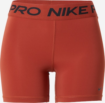 NIKE Skinny Sportnadrágok 'Pro 365' - narancs: elől