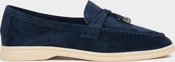 Estro Classic Flats '935-2' in Blue: front