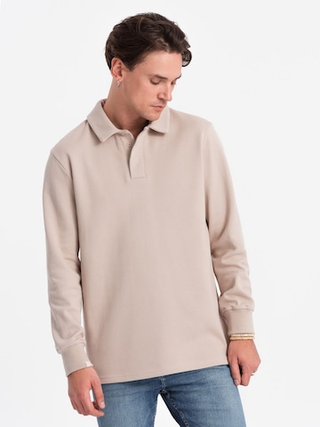 Sweat-shirt 'OM-SSNZ-0149' Ombre en beige : devant