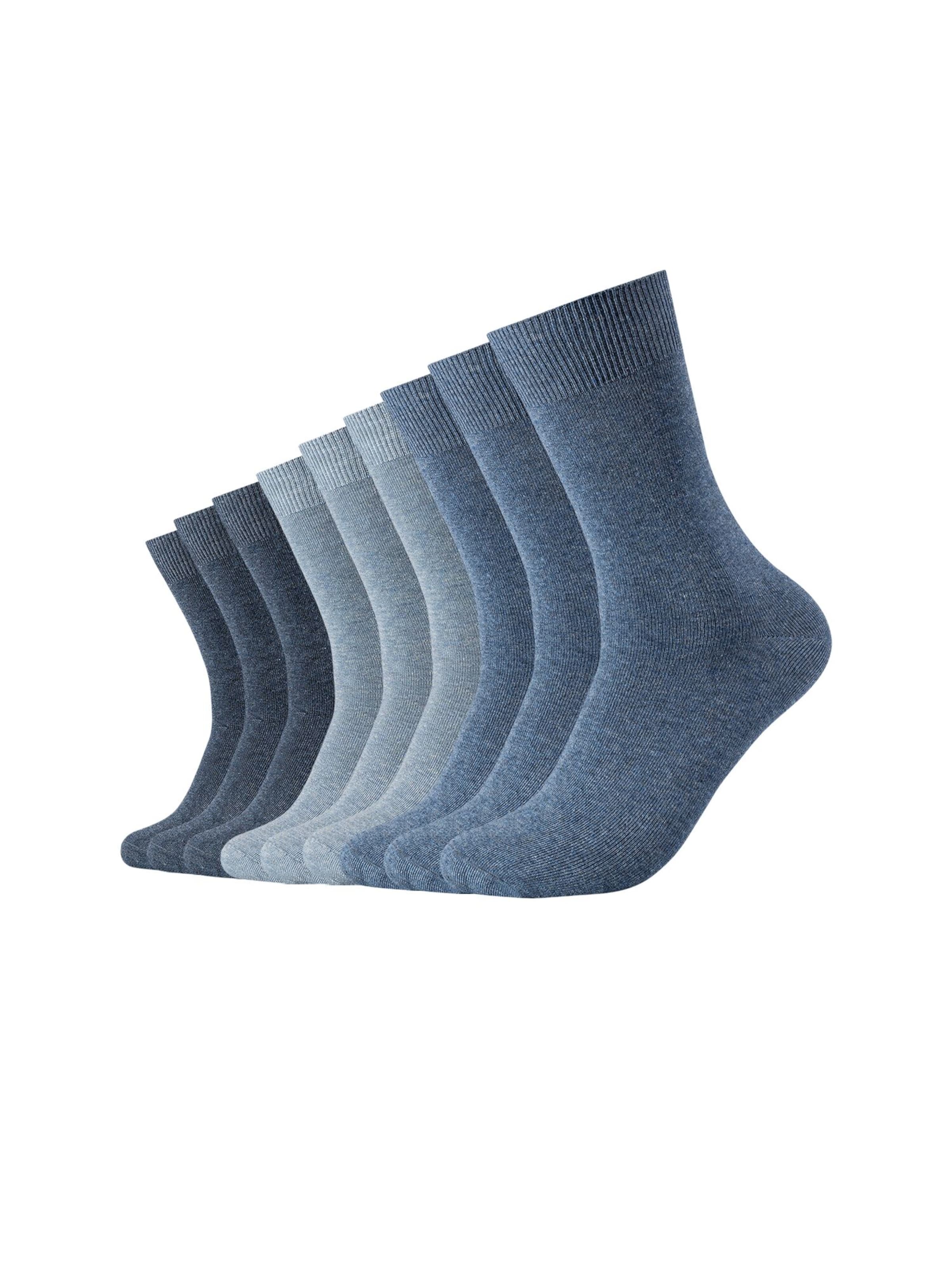 camano Socks in Blue: front