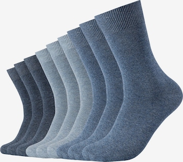 camano Socks in Blue: front