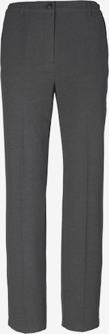 Regular Pantalon à plis Goldner en gris : devant