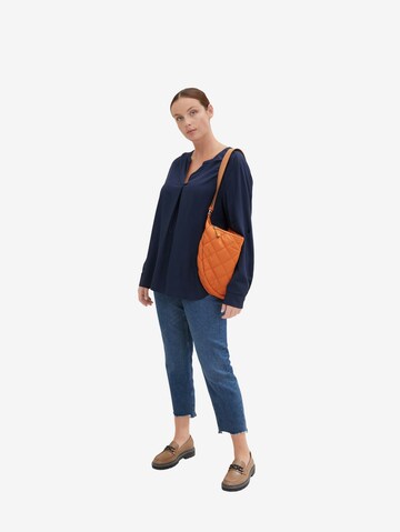 Tom Tailor Women + Bluse in Blau