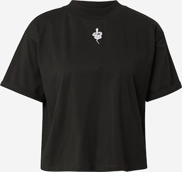 ABOUT YOU x INNA T-shirt 'Selina' i svart: framsida