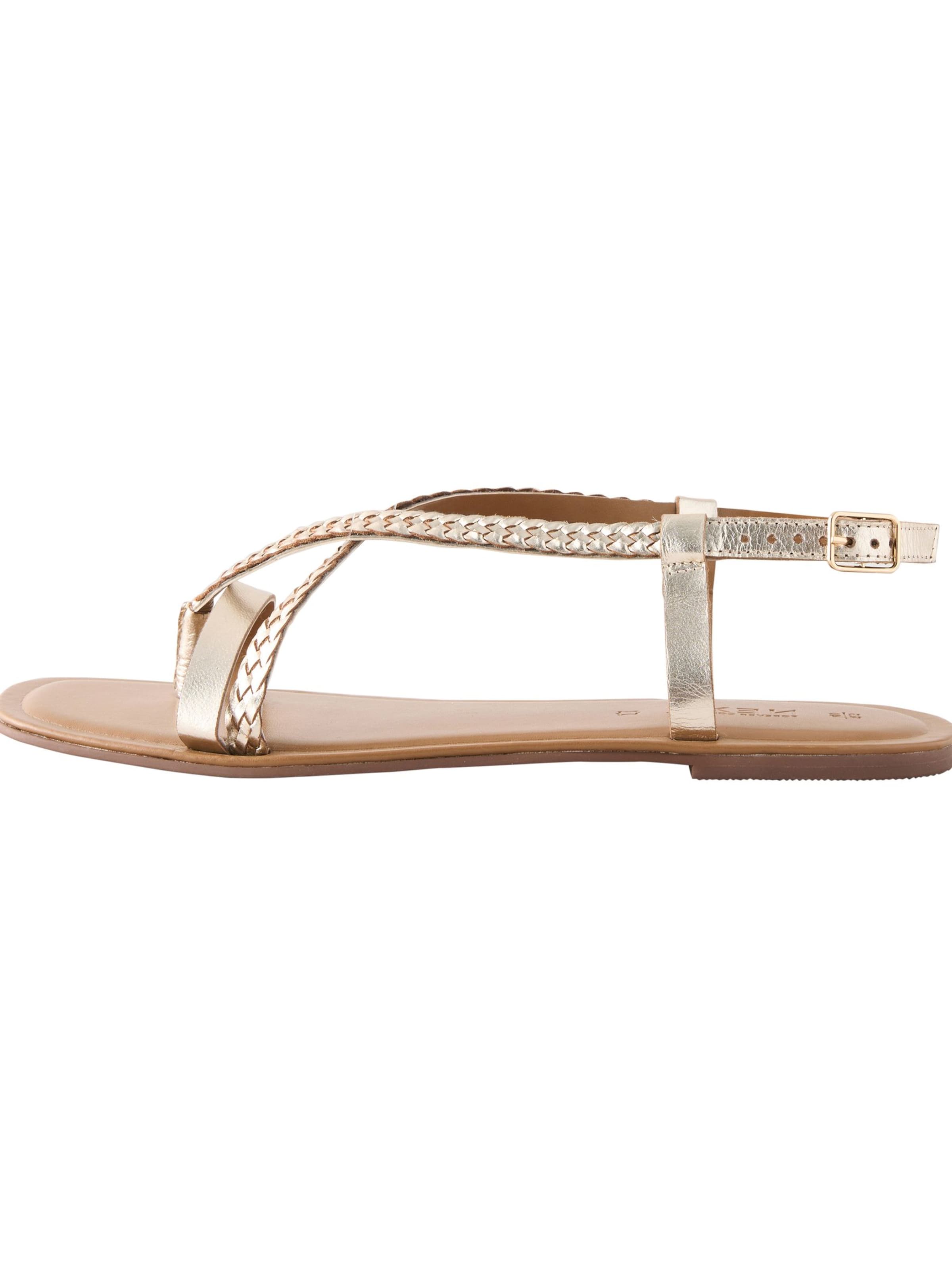 Next - Chinelos de dedo 'Forever Comfort®' em ouro: frente