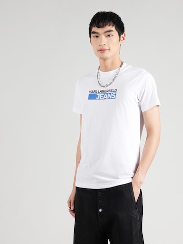 Maglietta di KARL LAGERFELD JEANS in bianco: frontale