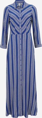 Y.A.S Tall Košilové šaty 'SAVANNA' – modrá: přední strana