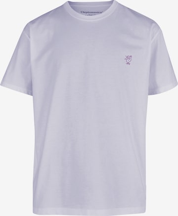 Cleptomanicx Shirt 'Sketch Gull' in Purple: front