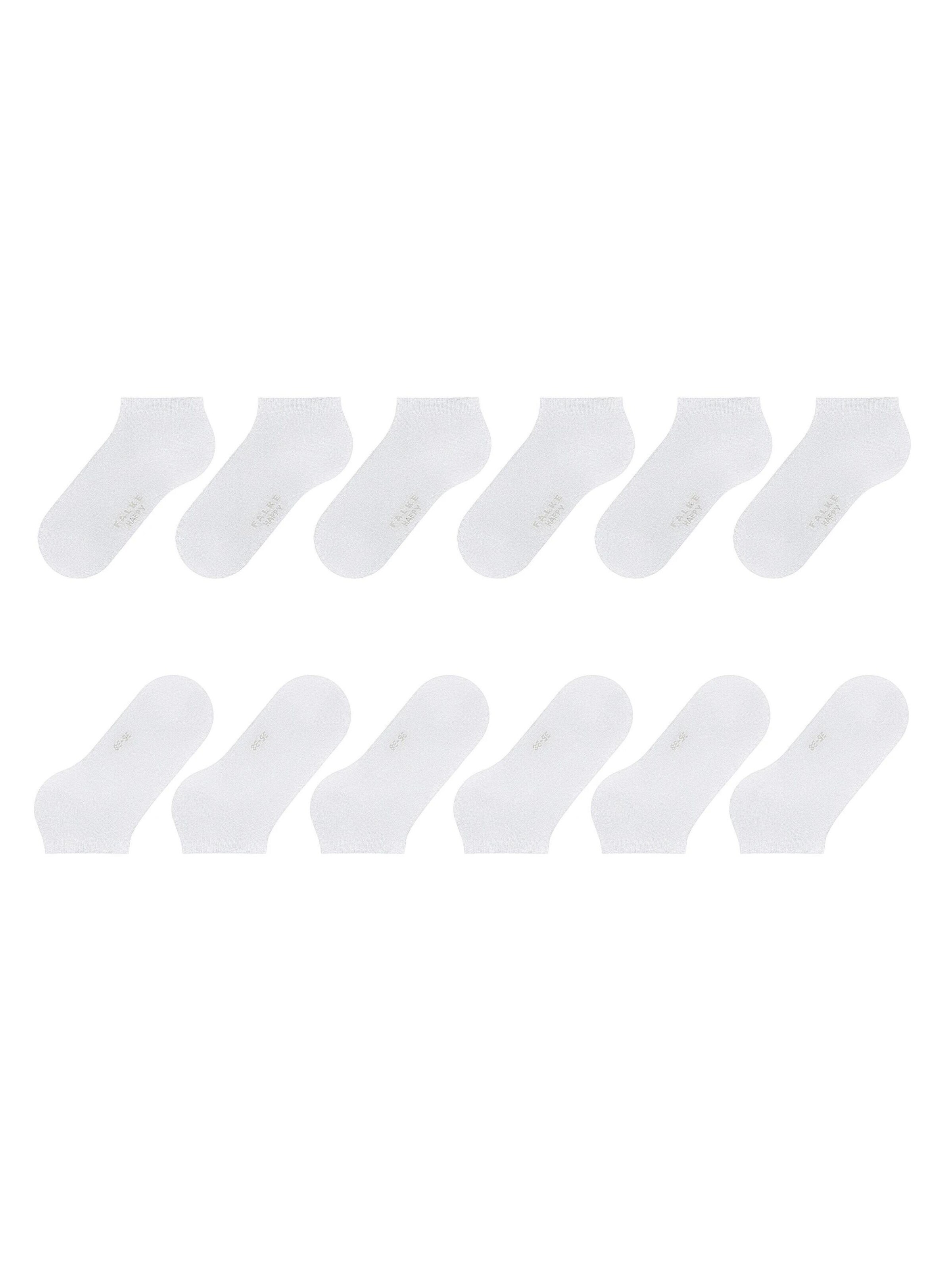 FALKE Ankle Socks 'Happy 6-Pack' in White