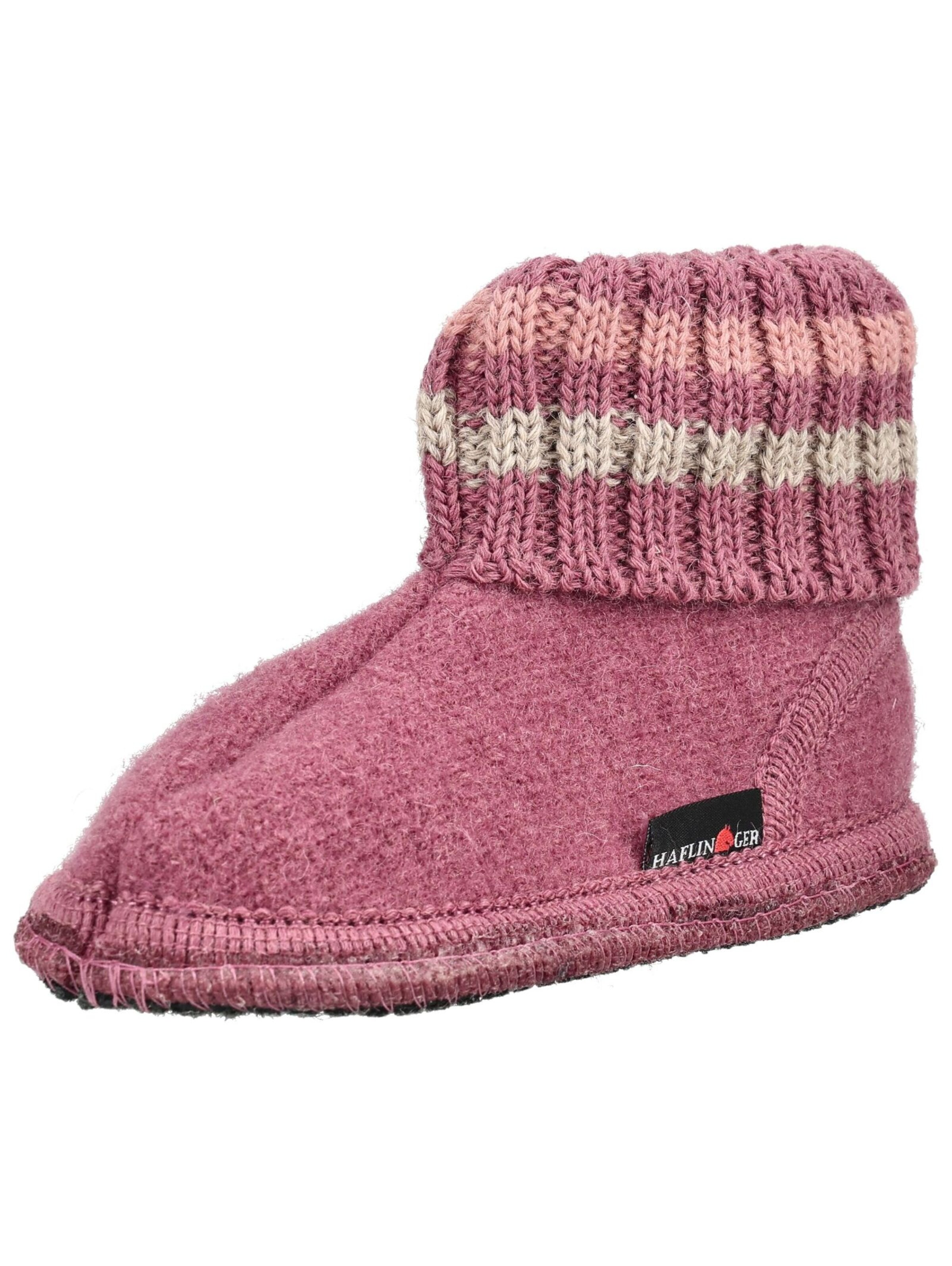 HAFLINGER Hausschuh 'PAUL' in Pink: Vorderseite