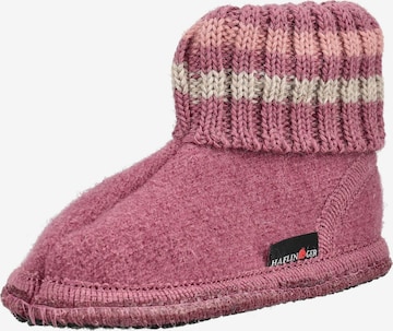 HAFLINGER Hausschuh 'PAUL' in Pink: Vorderseite