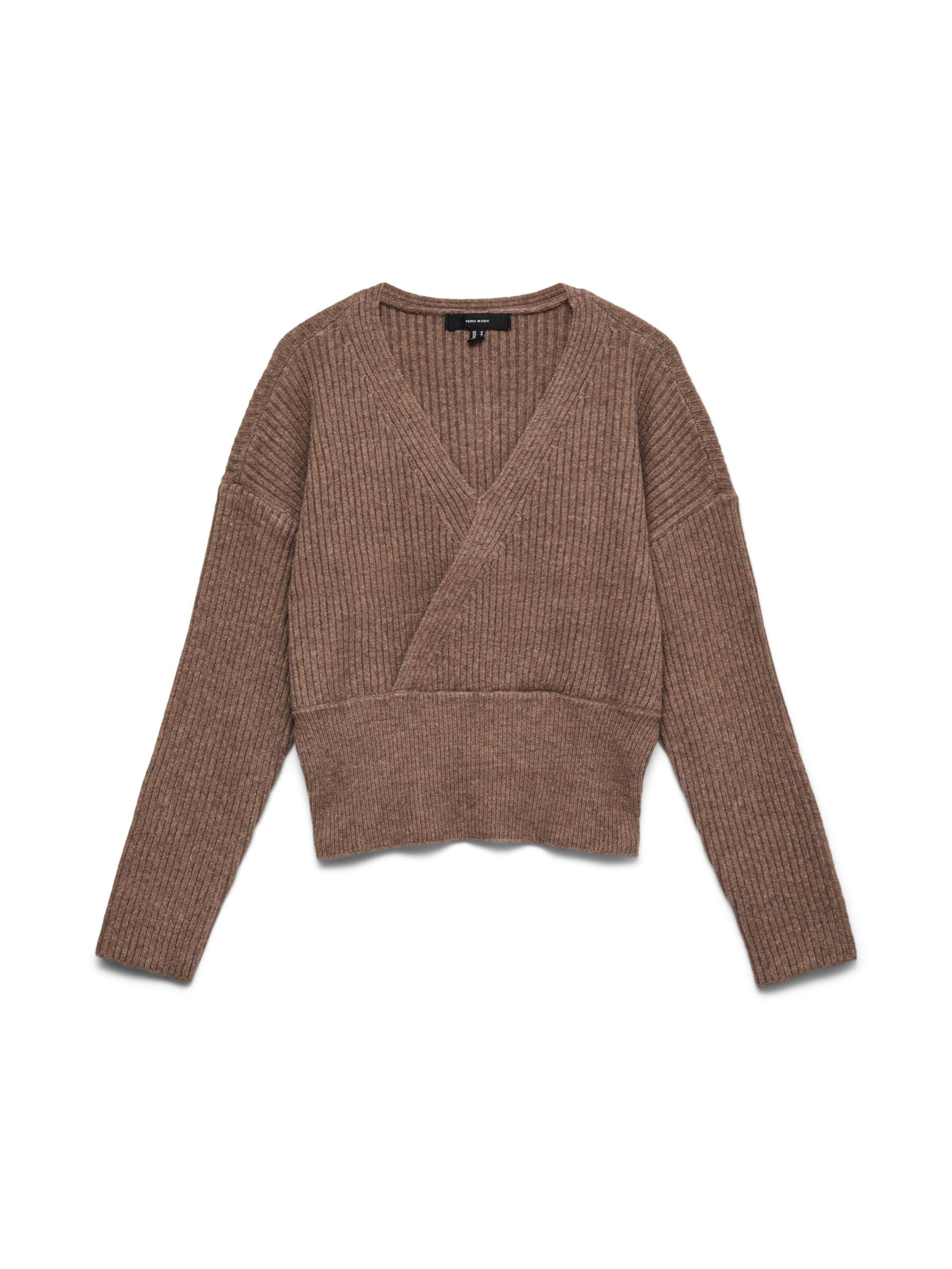 VERO MODA Trui 'VMDesire' in Bruin: voorkant