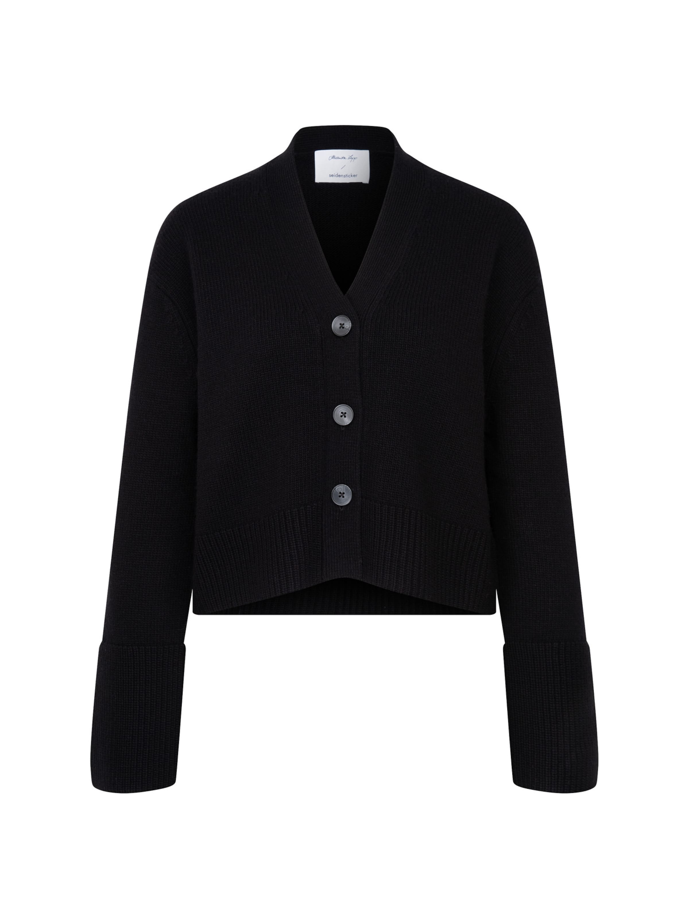 Cardigan SEIDENSTICKER en noir : devant