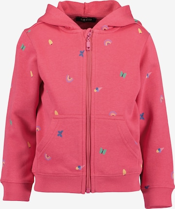 Veste de survêtement BLUE SEVEN en rose : devant