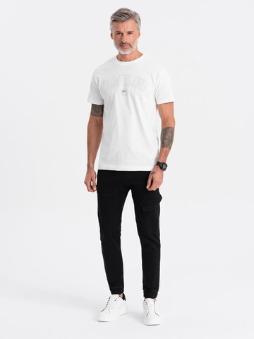 Ombre Tapered Cargojeans 'PADJ-0112' in Zwart