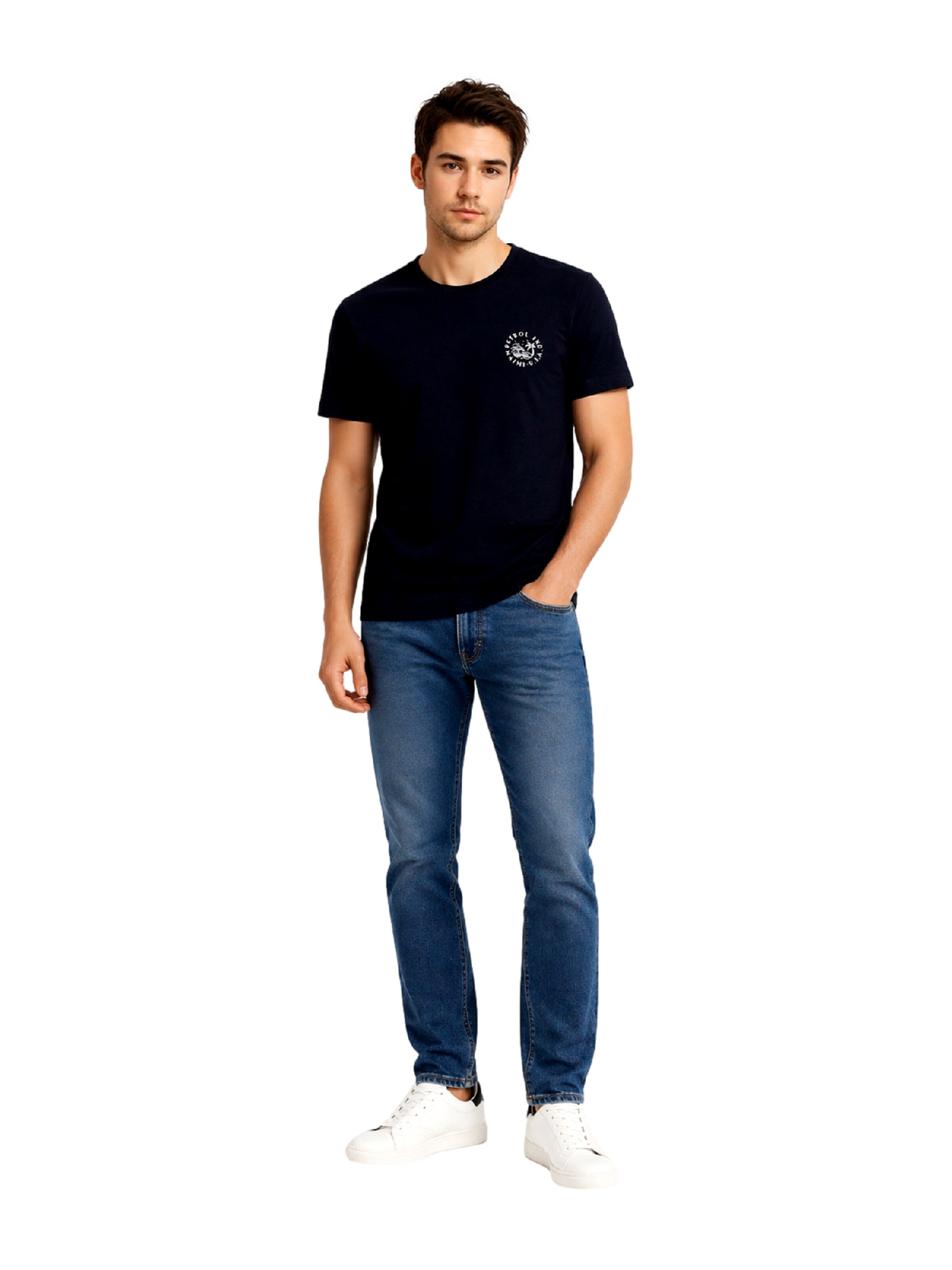 Petrol Industries T-shirt i blå: framsida