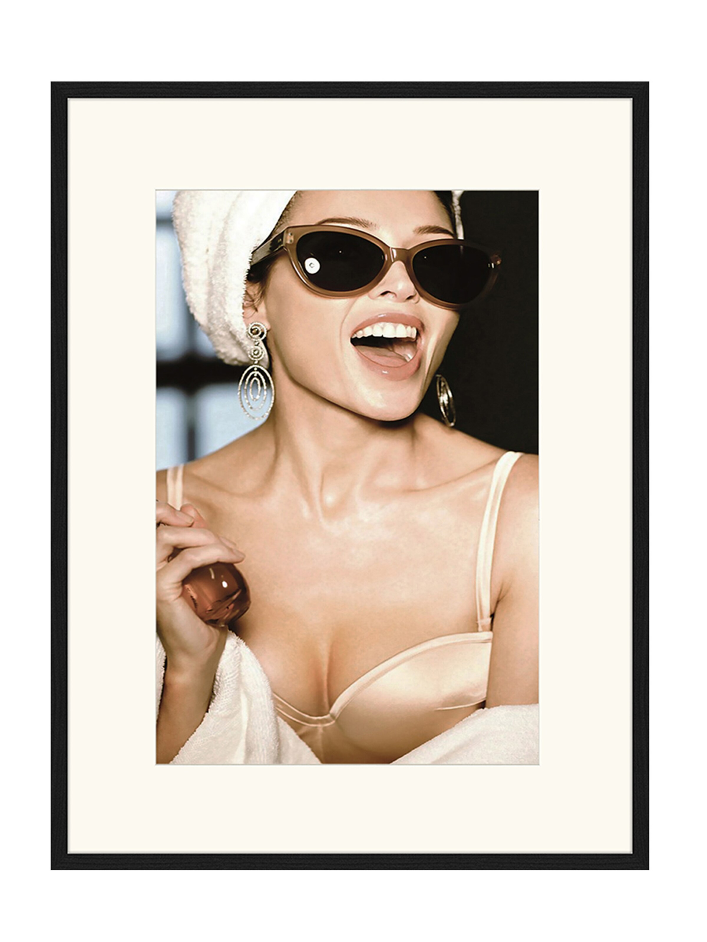 Liv Corday Wandschmuck  'Gold Fashion' in Schwarz: Vorderseite