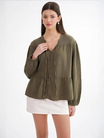 Camicia da donna di MixRay in verde