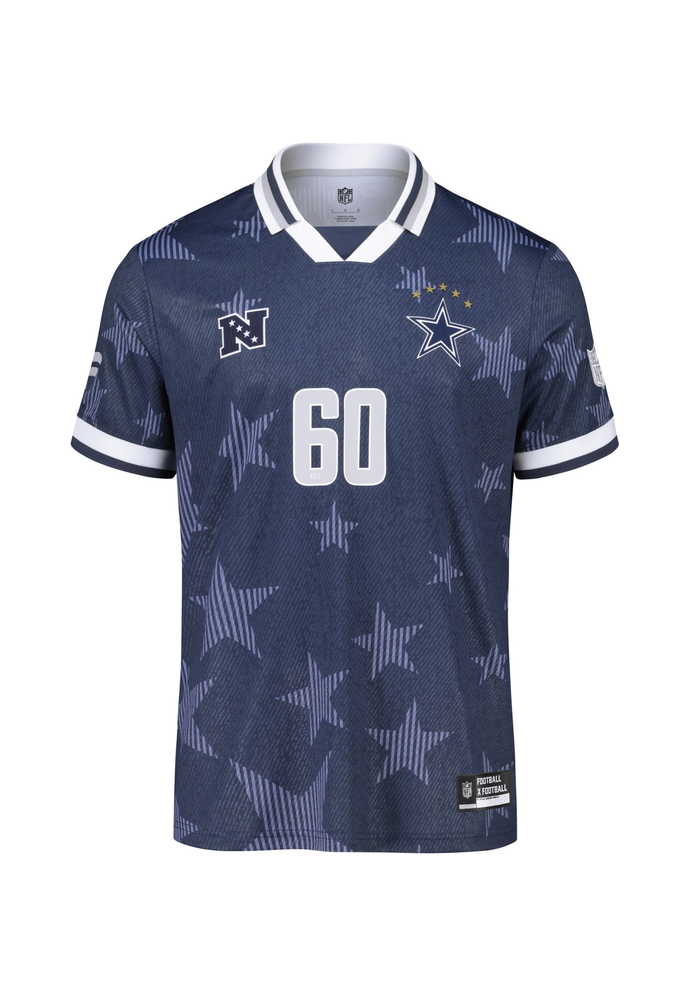 Fanatics Trikot 'Fanatics NFL Football x Football Fan Top '26(Dallas Cowboys)' in Blau: Vorderseite