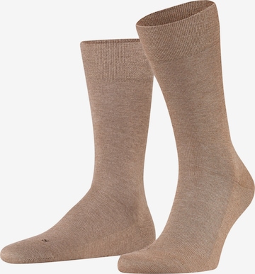 FALKE Socken 'Sensitive London' in Braun: Vorderseite