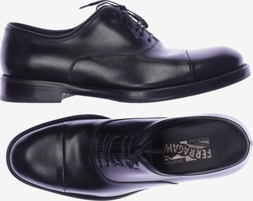 Salvatore Ferragamo Halbschuh 40,5 in Schwarz: Vorderseite