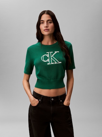 Calvin Klein Jeans Pullover in Grün: Vorderseite