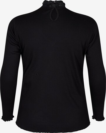 Zizzi Shirt 'Mliv' in Black
