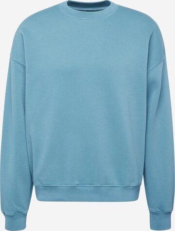 Abercrombie & Fitch Sweatshirt 'ESSENTIAL' i blå: framsida