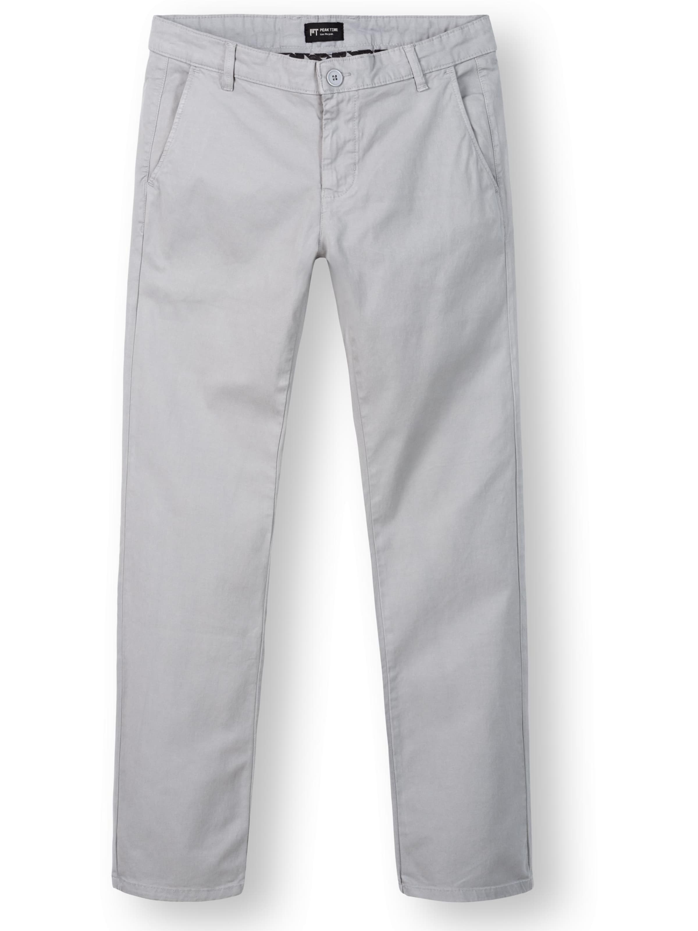 Pantalon chino 'Astron' Peak Time en gris : devant